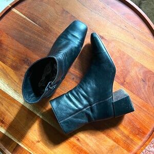 Vince  Square Toe Leather Boots